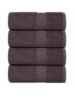 Salviette 4 pz Antracite 15x21 cm 360 g/m² 100% Cotone