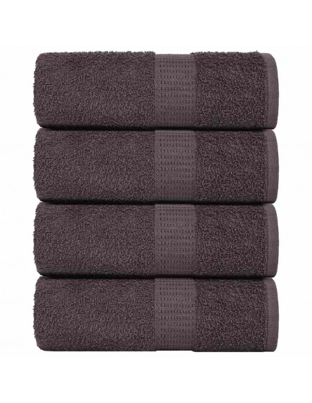 Salviette 4 pz Antracite 15x21 cm 360 g/m² 100% Cotone