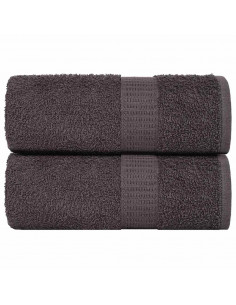 Salviette 2 pz Antracite 15x21 cm 360 g/m² 100% Cotone