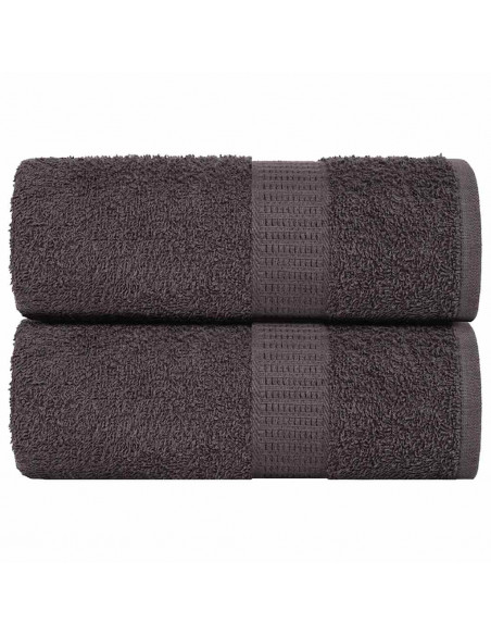 Salviette 2 pz Antracite 15x21 cm 360 g/m² 100% Cotone