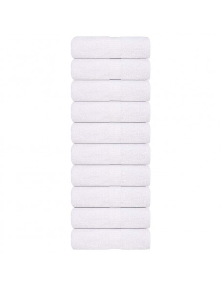 Salviette 10 pz Bianche 15x21 cm 360 g/m² 100% Cotone
