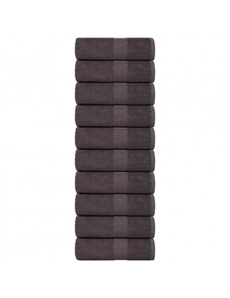 Salviette 10 pz Antracite 15x21 cm 360 g/m² 100% Cotone