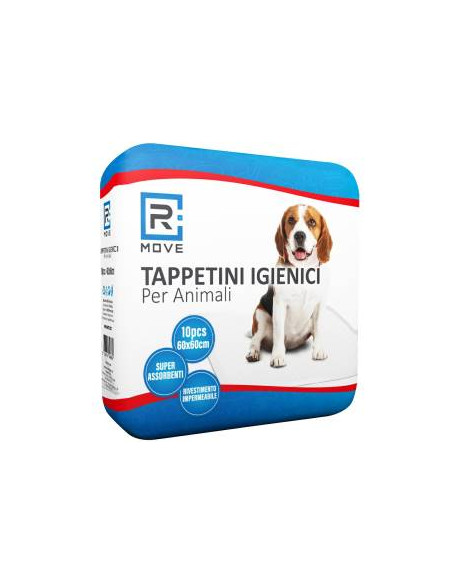 RMove Tappetini Igienici Animali 60x60cm 1Cnf/10pz