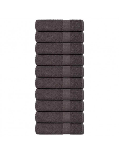 Asciugamani Doccia 10 pz Antracite 70x140cm 360g/m² 100% Cotone