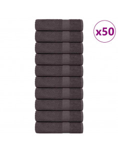 Asciugamani 50 pz Antracite 50x100 cm 360 g/m² 100% Cotone