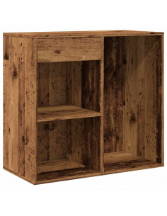 Armadietto per Cosmetici Legno Antico 80x40x75 cm in Truciolato