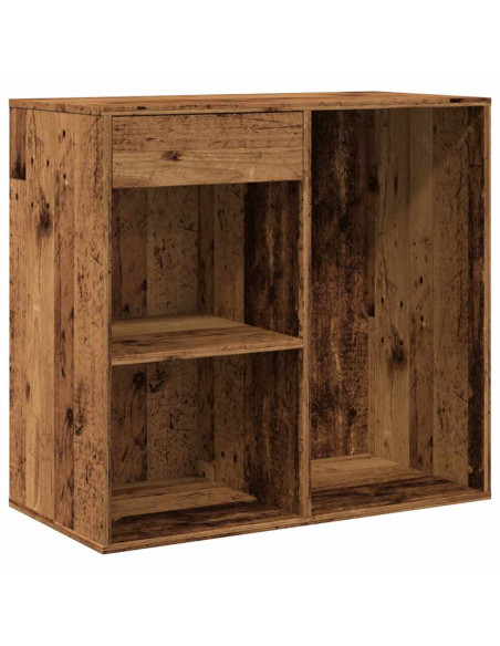 Armadietto per Cosmetici Legno Antico 80x40x75 cm in Truciolato