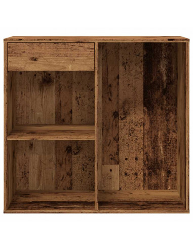 Armadietto per Cosmetici Legno Antico 80x40x75 cm in Truciolato