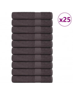 Asciugamani 25 pz Antracite 100x200 cm 360 g/m² 100% Cotone