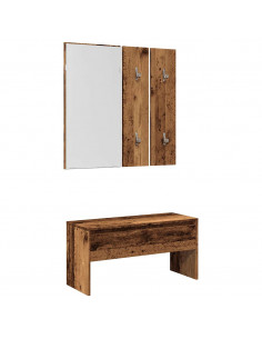 Set di Mobili da Corridoio Legno Antico in Legno Multistrato