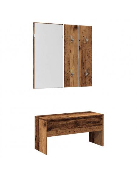 Set di Mobili da Corridoio Legno Antico in Legno Multistrato