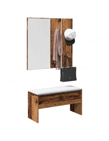 Set di Mobili da Corridoio Legno Antico in Legno Multistrato