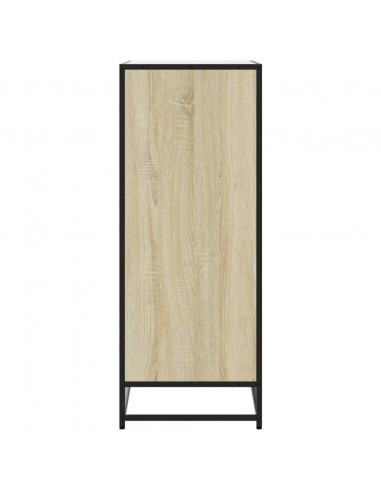 Scarpiera Rovere Sonoma 75x38x97,5 cm Legno Multistrato Metallo
