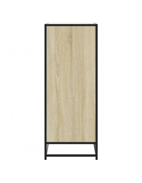 Scarpiera Rovere Sonoma 75x38x97,5 cm Legno Multistrato Metallo