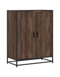 Scarpiera Rovere Marrone 75x38x97,5cm Legno Multistrato Metallo