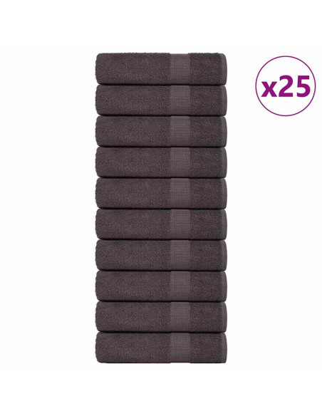 Asciugamani Doccia 50 pz Antracite 70x140cm 360g/m² 100% Cotone