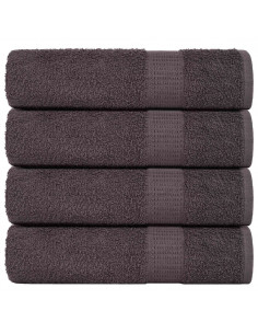 Asciugamani Doccia 4 pz Antracite 70x140cm 360 g/m² 100% Cotone