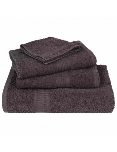 Asciugamani Doccia 4 pz Antracite 70x140cm 360 g/m² 100% Cotone