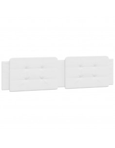 Giroletto con Testiera Bianco 160x200 cm in Similpelle 2