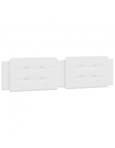 Giroletto con Testiera Bianco 160x200 cm in Similpelle