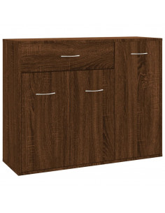 Credenza Rovere Marrone 88x30x70 cm in Legno Multistrato