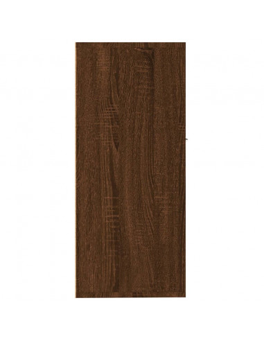 Credenza Rovere Marrone 88x30x70 cm in Legno Multistrato