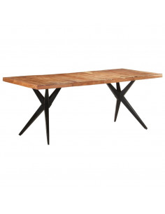 Tavolo da Pranzo 200x90x76 cm Legno Massello di Acacia
