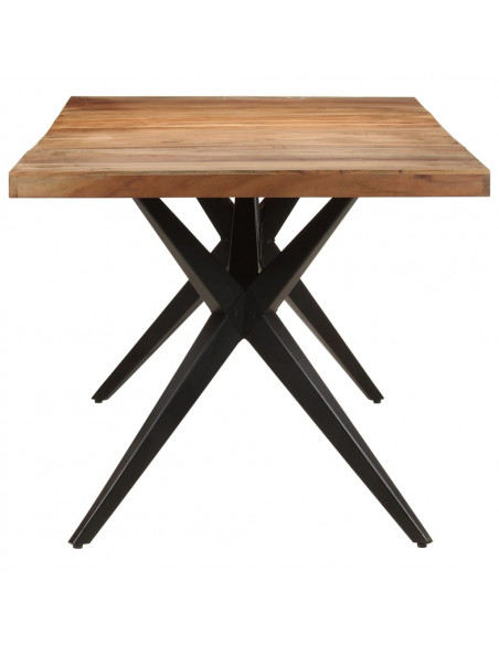 Tavolo da Pranzo 200x90x76 cm Legno Massello di Acacia