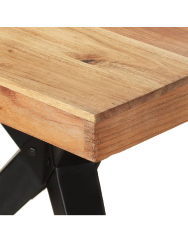 Tavolo da Pranzo 200x90x76 cm Legno Massello di Acacia