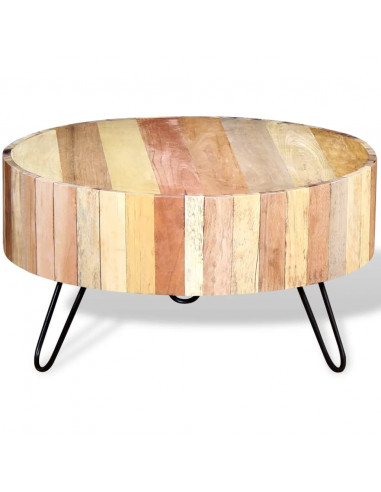 Tavolino da Salotto in Legno Massello di Recupero