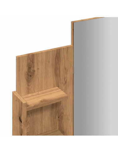 Toeletta con Specchio Rovere Artigianale 96x39x142 cm