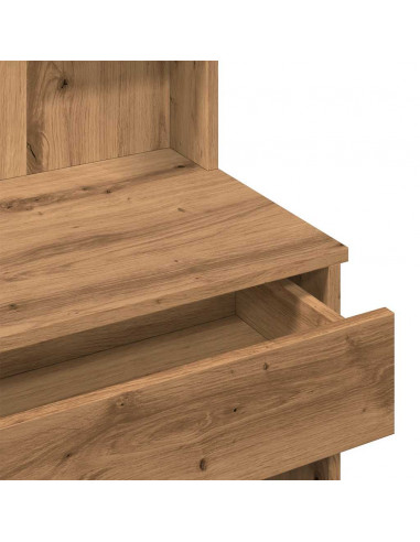 Toeletta con Specchio Rovere Artigianale 96x39x142 cm