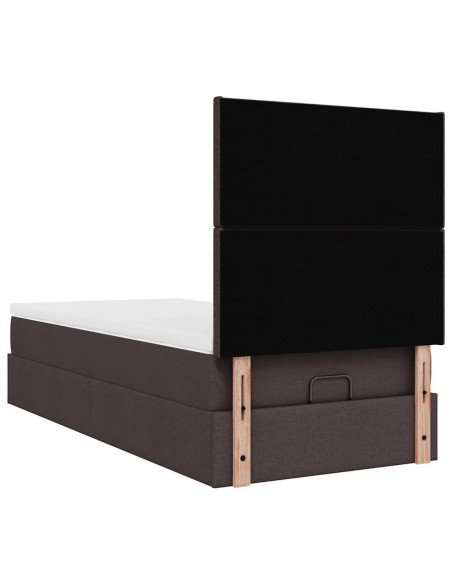 Struttura Letto Pouf con Materasso 100x200 cm in Tessuto