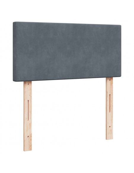 Struttura Letto Pouf con Materasso 100x200 cm Velluto