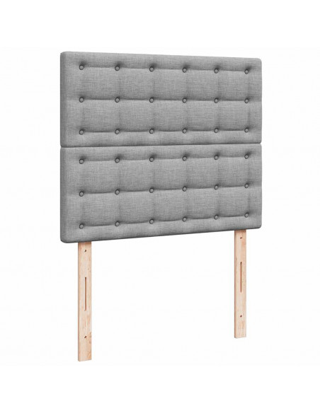 Struttura Letto Pouf con Materasso 120x190 cm in Tessuto