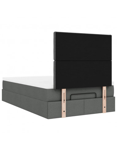 Struttura Letto Pouf con Materasso 120x200 cm in Tessuto