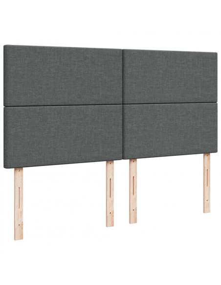 Struttura Letto Pouf con Materasso 160x200 cm in Tessuto