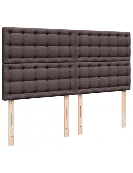 Struttura Letto Pouf con Materasso 180x200 cm in Tessuto