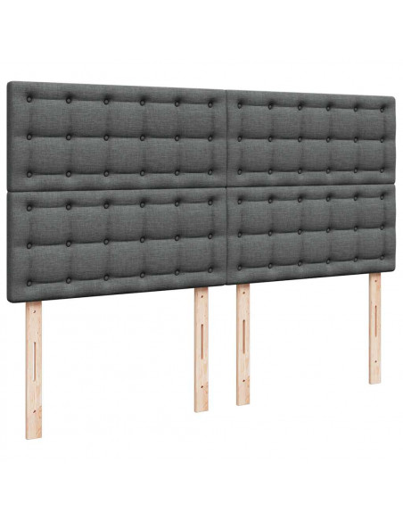 Struttura Letto Pouf con Materasso 180x200 cm in Tessuto