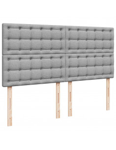 Struttura Letto Pouf con Materasso 180x200 cm in Tessuto