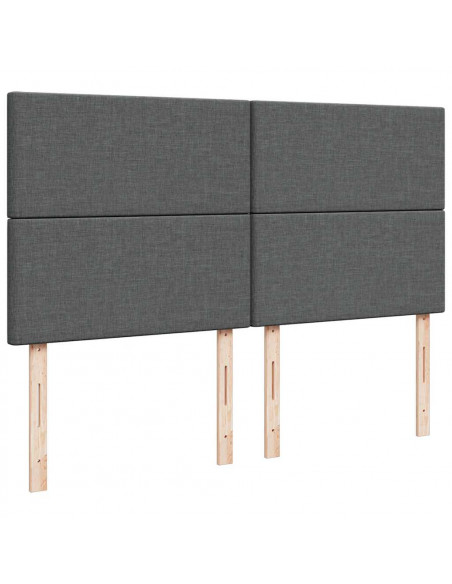 Struttura Letto Pouf con Materasso 180x200 cm in Tessuto