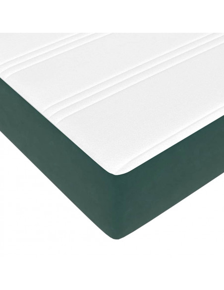 Struttura Letto Pouf con Materasso 180x200 cm in Velluto
