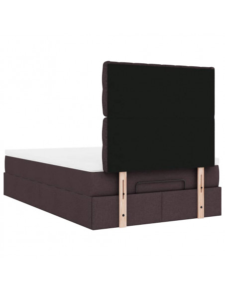 Struttura Letto Pouf con Materasso 80x200 cm in Tessuto