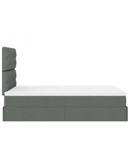 Struttura Letto Pouf con Materasso 80x200 cm in Tessuto