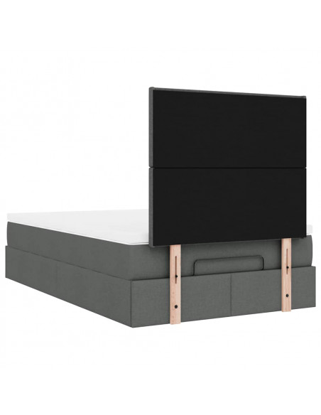 Struttura Letto Pouf con Materasso 80x200 cm in Tessuto
