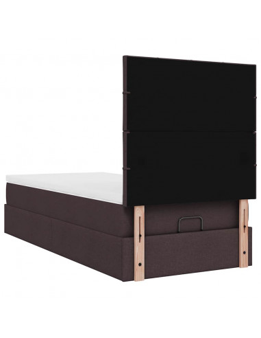 Struttura Letto Pouf con Materasso 90x190 cm in Tessuto