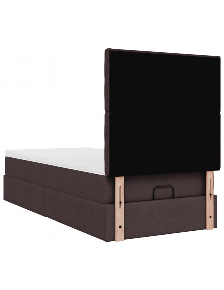 Struttura Letto Pouf con Materasso 90x200 cm in Tessuto