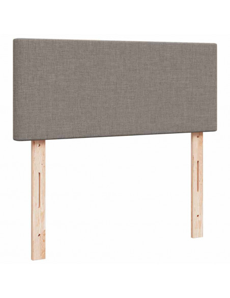 Struttura Letto Pouf con Materasso Tortora 120x200cm in Tessuto