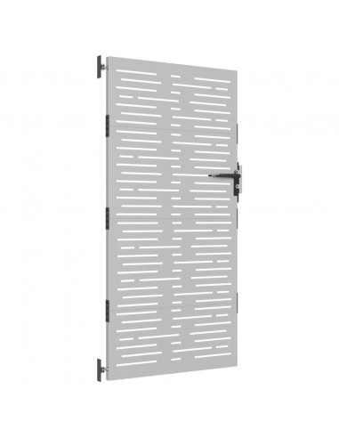 Cancello da Giardino 85x175 cm Acciaio Corten Design Quadrato