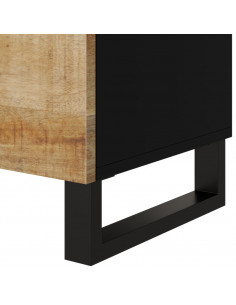 Comodino 50x33x62cm Legno Massello di Mango e Legno Multistrato